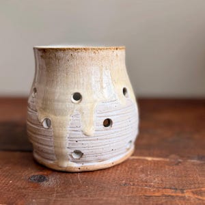 Orchid Planter Pot- Garlic Keeper Handmade Pottery