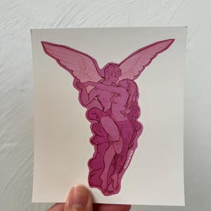 Cupid and Psyche - Waterproof Vegan Sticker (No Coating)