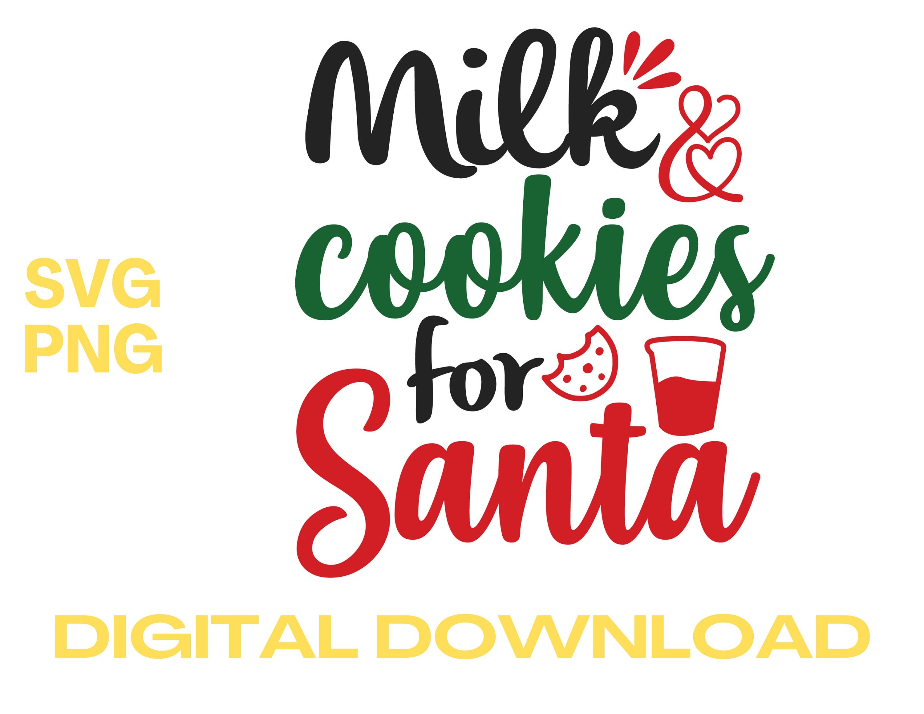 Milk and Cookies for Santa, Santa Cookies and Milk, Santa Cookie Tray