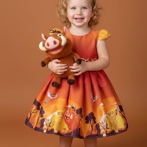 lion king theme birthday dress Lion King Dress for Girls