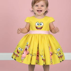 Spongebob Dress for Kids - Etsy Spongebob Dress for Kids - Etsy