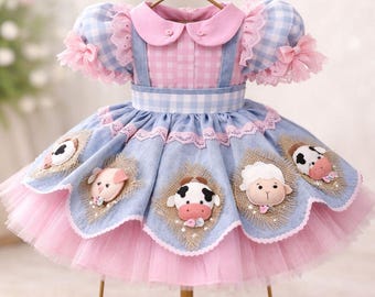 Vestido estilo princesa de granja