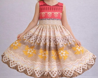 Luxe Moana-jurk met rode buste.