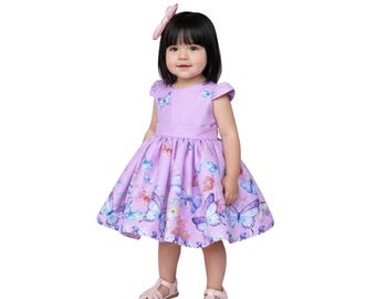 Vestido de lujo con diseño de mariposas Jardín Encantado.