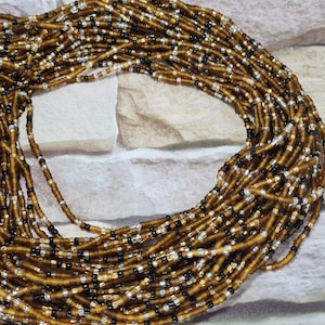Earth tone waist beads, ghana beads, gift for sister,mum, friend, nigerian waist beads.