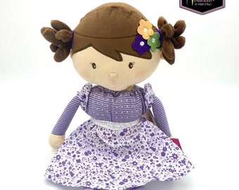 Personalised Rag Doll, Bonikka, Christening gift, Baptism, Baby Shower gift, Birthday, Christmas, Personalised doll.