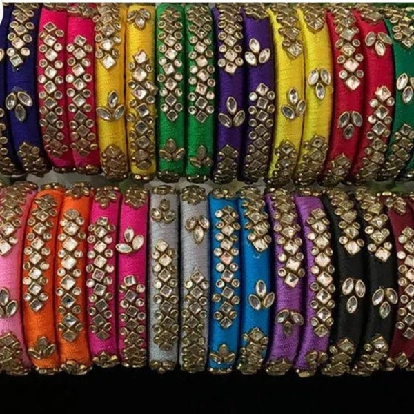 Silk thread bangles