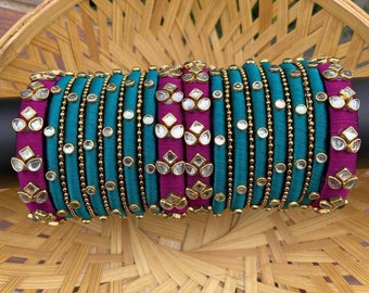 Silk thread bangles