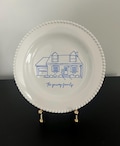 CUSTOM DECORATIVE PLATE, personalized plate, housewarming gift, house plate, personalized house plate, porcelain plate, house portrait
