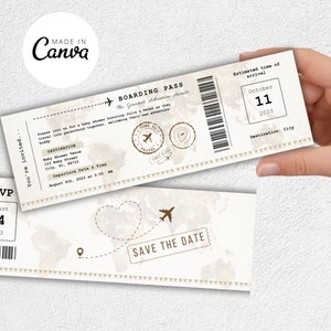 Flugzeug Ticket Baby Shower Einladung Neutral, Baby Shower Bordkarte einladen, Flug Babyshower Ticket einladen, Flugzeug Ticket einladen