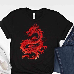 Chinese 2024 Year of the Dragon T-shirt, Bearded Dragon Gift,Chinese Culture Tradition,Lunar New year, Chinese Zodiac Sign 2024 Dragon Shirt