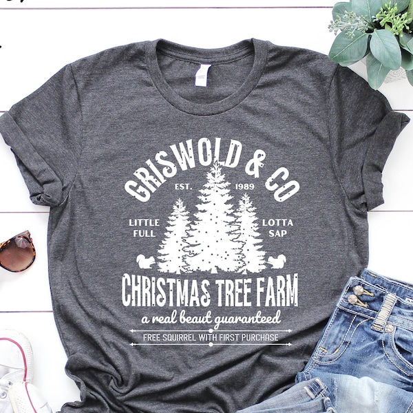 Griswold Co Shirt,Christmas Tree Farm Shirt,Little Full Lotta Sap,Christmas Shirt,Family Vacation Shirt,Xmas Tee, Family Christmas Trip Gift