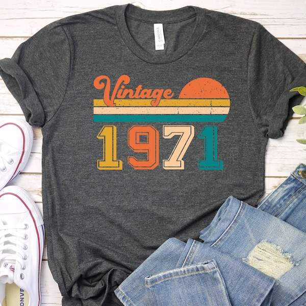 53rd Birthday Shirt Vintage 1971 T Shirt 1971 Birthday Gift 53rd Birthday Gift 53 Years Old Tee Limited Edition Legend Classic Bday 53rd