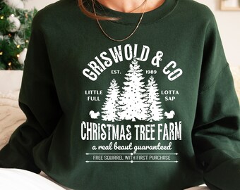 Griswold's Christmas Sweatshirt,Griswold's Co Sweater,Christmas Tree Farm Sweats,Little Full Lotta Sap,Family Vacation,Xmas Family Christmas