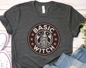 Basic Witch Shirt, Halloween Shirt, Witch Shirts, Halloween Costumes, Halloween Tees, Fall Shirt, Spooky Season Shirt, Trick Or Treat Tee