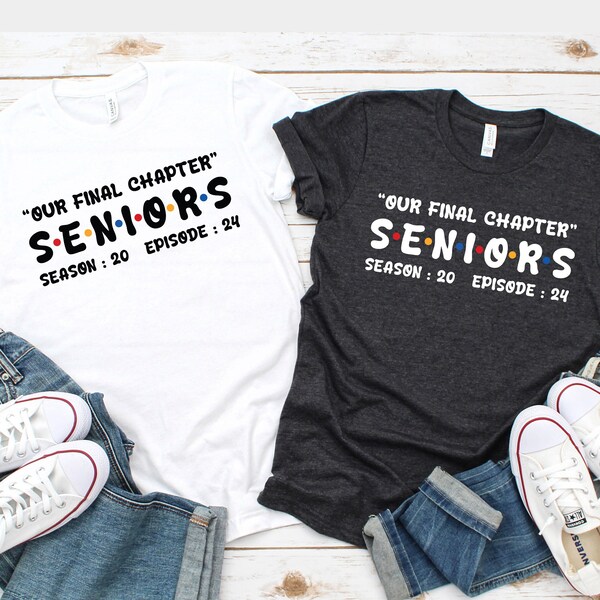 Seniors Shirt 2024, Our Final Chapter, Graduation Shirt, Class Of 2024, Funny Senior Shirt, School Life Shirt, Back to School, Jersey Number