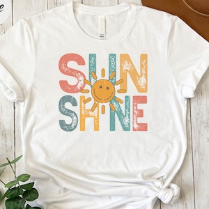 Vintage Sunshine Shirt, Hello Sunshine Shirt, Summer Holiday Shirt, Beach Vacation Shirt, Summer Vibes Shirt, Trendy summer Tees, Summer Tee