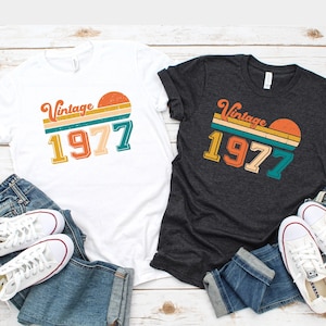 48th Birthday Shirt Vintage 1977 T Shirt 1977 Birthday Gift 48th Birthday Gift 48 Years Old Tee Limited Edition Legend Classic Bday 48th