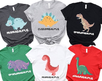 Custom Family Dinosaurus Matching T-shirt, Dinosaur Family Shirts, Dinosaur Shirt, Dinosaur Birthday Party Shirt, Dino Shirt, Dinosaur Lover