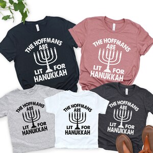 Custom Hanukkah Family Shirts, Hanukkah Family Gifts, Hanukkah T-Shirt, Happy Hanukkah Shirt, Chanukah gifts, Jewish Shirt, Menorah Tee