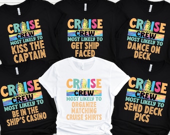 Most Likely To Matching Cruise Shirts, Cruise Squad 2026, Birthday Cruise Shirt, Cruise Vacation, Family Matching Cruise Shirt, Custom Trip