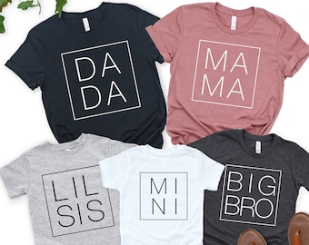 Big Brother Sister Shirts, Little Brother Sister Shirts, Big Bro Sis Lil Bro Sis Matching Shirts, Mama Dada Mini T-Shirt, Lil Bro Sis Shirt