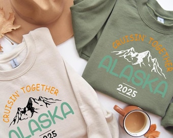 Alaska Cruise 2026 Sweatshirt, Cruising Together Alaska 2026 Shirt,Alaska Cruise Squad Shirt, Family Cruise Shirt,Alaska Family Trip Sweater