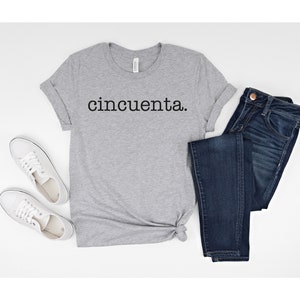 Cincuenta Shirt, 50th Birthday Shirt Vintage 1975 T Shirt 1975 Birthday Gift 50th Birthday 50 Years Old Tee Limited Edition Legend Classic image 3
