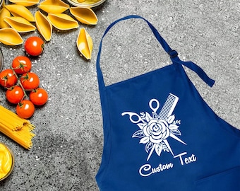 Custom Hair Stylist Apron, Customized Apron, Hair stylist Apron, Hair stylist gift, Cute Apron for Women, Personalized Apron, Custom Apron