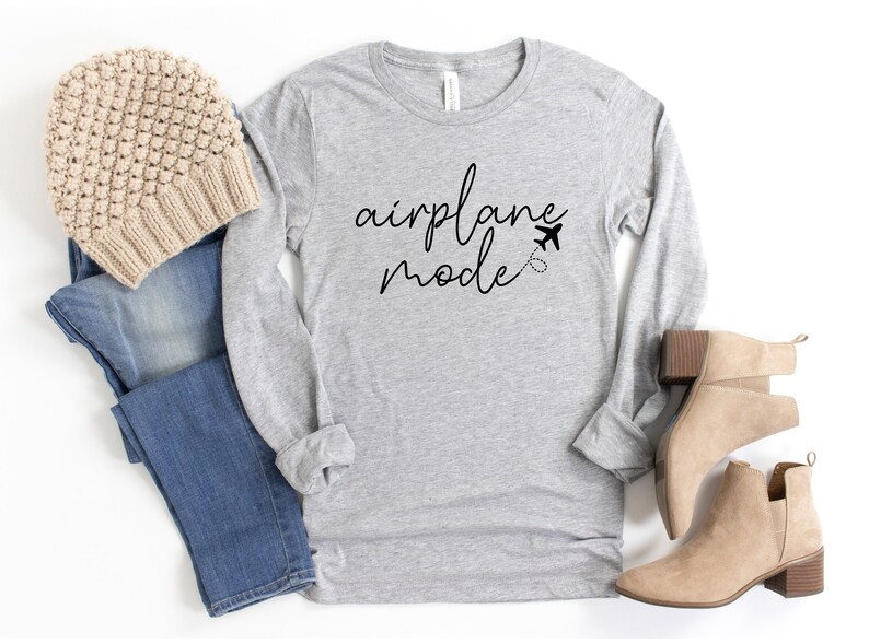 Airplane Mode Shirt, Airplane Shirt, Travel Shirt, Adventurer Gift, Gift for Traveler, Airplane Mode, Vacation Shirt, World Traveler T Shirt image 2