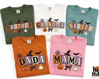 T-shirt assorti pour toute la famille à l'Halloween, T-shirt citrouille Maman Papa Famille, Sweat-shirt Sœur Tante, Couleurs confortables pour l'automne en famille®