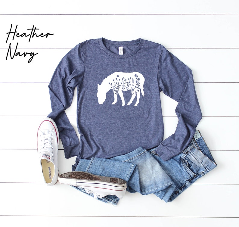 Floral Donkey Shirt, Donkey T shirt, Funny Animal T Shirt, Gift for Her, Gift for Donkey Lovers, Awesome Animal T shirt, Donkey Lover Tee image 2