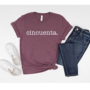 Cincuenta Shirt, 50th Birthday Shirt Vintage 1975 T Shirt 1975 Birthday Gift 50th Birthday 50 Years Old Tee Limited Edition Legend Classic image 4