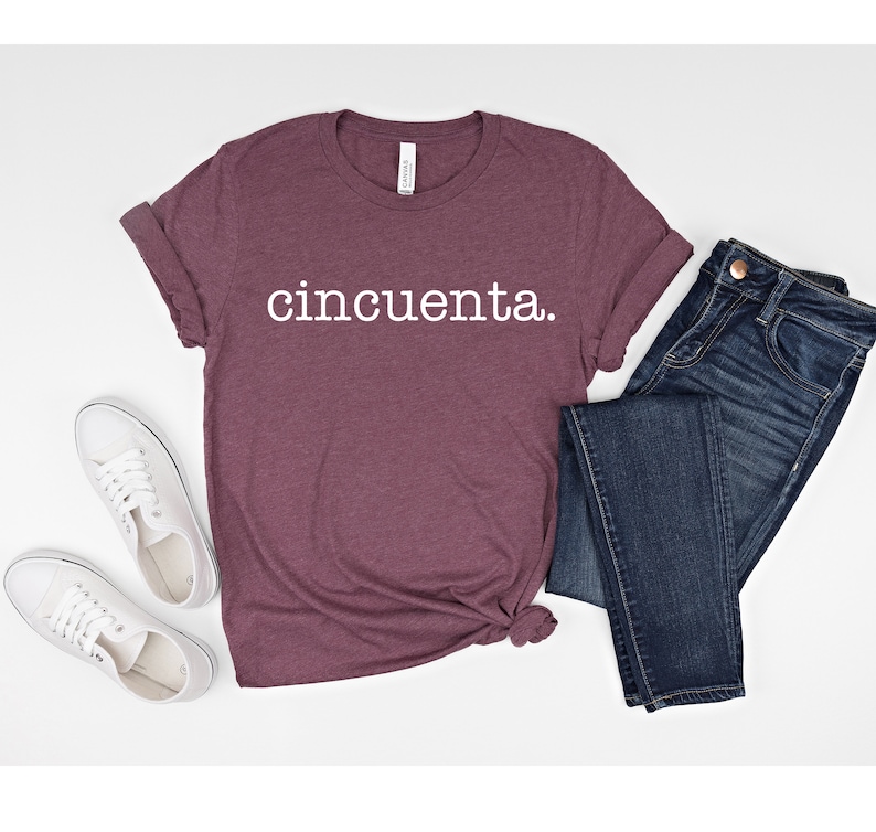 Cincuenta Shirt, 50th Birthday Shirt Vintage 1975 T Shirt 1975 Birthday Gift 50th Birthday 50 Years Old Tee Limited Edition Legend Classic image 4