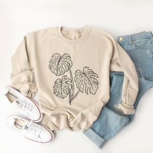 Monstera Shirt, Plant Lady Sweatshirt, Plant Mama Crewneck, Plant Mama Gift, Plant Mom Hoodie, Plant Tee, Plant Lover, Plant Lady T-shirt image 2