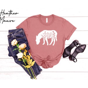 Floral Donkey Shirt, Donkey T shirt, Funny Animal T Shirt, Gift for Her, Gift for Donkey Lovers, Awesome Animal T shirt, Donkey Lover Tee image 4