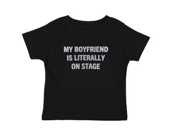 Rockstars Girlfriend Baby Tee, Indie Sleaze T Shirt, Concert Tee, My Boyfriend Graphic Tee