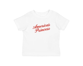 America's Princess Baby Tee: Coquette Y2K Americana Shirt