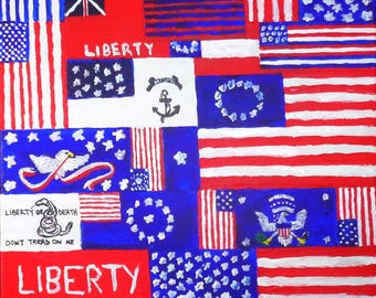 Print-History of American Flag
