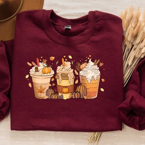 Herbst Kaffee Sweatshirt, Thanksgiving Sweatshirt, Gobble Shirt, Herbst Shirt, Thanksgiving Shirt, Türkei Shirt, Kaffee Thanksgiving Sweatshirt
