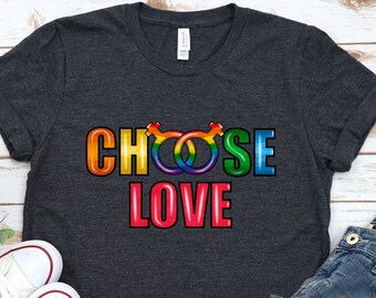 Kies Love Pride Shirt, Pride Shirt, LGBTQ+ Shirt, LGBT Shirt, Gay Pride Shirt, Lesbian Pride Shirt, Gelijkheid Shirt, Trans Rights Shirt
