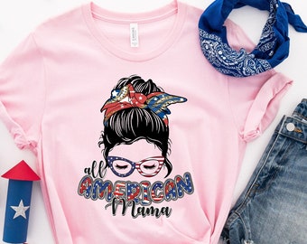 American Mama Shirt, 4th of July Shirt, 4th of July, Independence Day Shirt, Fourt of July, Retro America Shirt, America Shirt, Usa Shirt