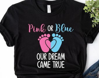 Pink or Blue Shirt, Gender Reveal Party Shirt, Gender Reveal Shirt, Gender Reveal Party, Gender Reveal TShirt