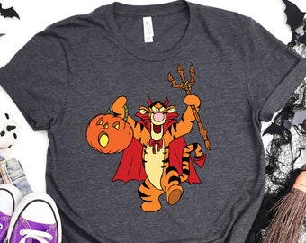 Tiger Halloween Shirt, Winnie The Pooh Shirt, Boba Shirt, Tiger Shirt, Spooky Shirt, Witch Shirt, Halloween Gift