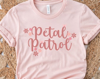 Petal Patrol Shirt, Wedding Shirt, Matching Bridesmaid Shirt, Flower Girl Wedding Party Shirt, Cute Flower Girl Idea
