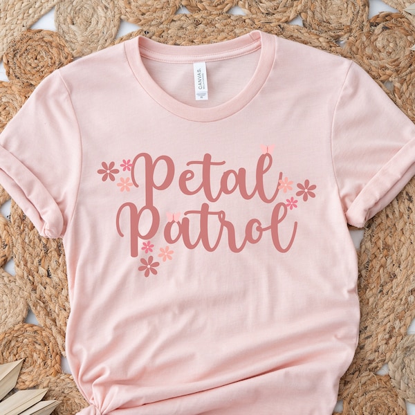 Petal Patrol Shirt, Wedding Shirt, Matching Bridesmaid Shirt, Flower Girl Wedding Party Shirt, Cute Flower Girl Idea