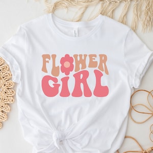 Blumenmädchen Shirt, Hochzeit Shirt, passendes Brautjungfer Shirt, Blumenmädchen Hochzeit Party Shirt, süße Blumenmädchen Idee