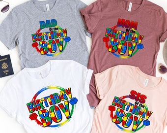 Block Family Birthday Shirt, Block Birthday Shirt, Block Shirt, Family Matching Birthday Shirt, Birthday Boy Shirt, Birthday Shirt