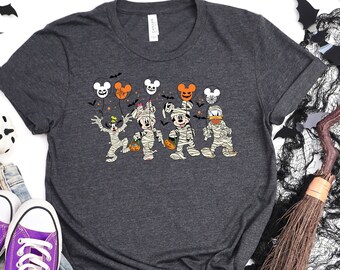 Disney Mummy Halloween Sweatshirt, Halloween Sweatshirt, Halloween Shirt, Mickey Halloween Shirt, Cute Spooky Shirt, Halloween Gift