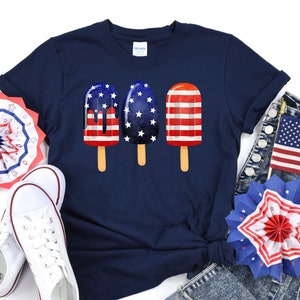4th of July Popsicle Shirt, 4th of July Shirt, 4th of July, Independence Day Shirt, Fourt of July, Retro America Shirt, America Shirt, Usa